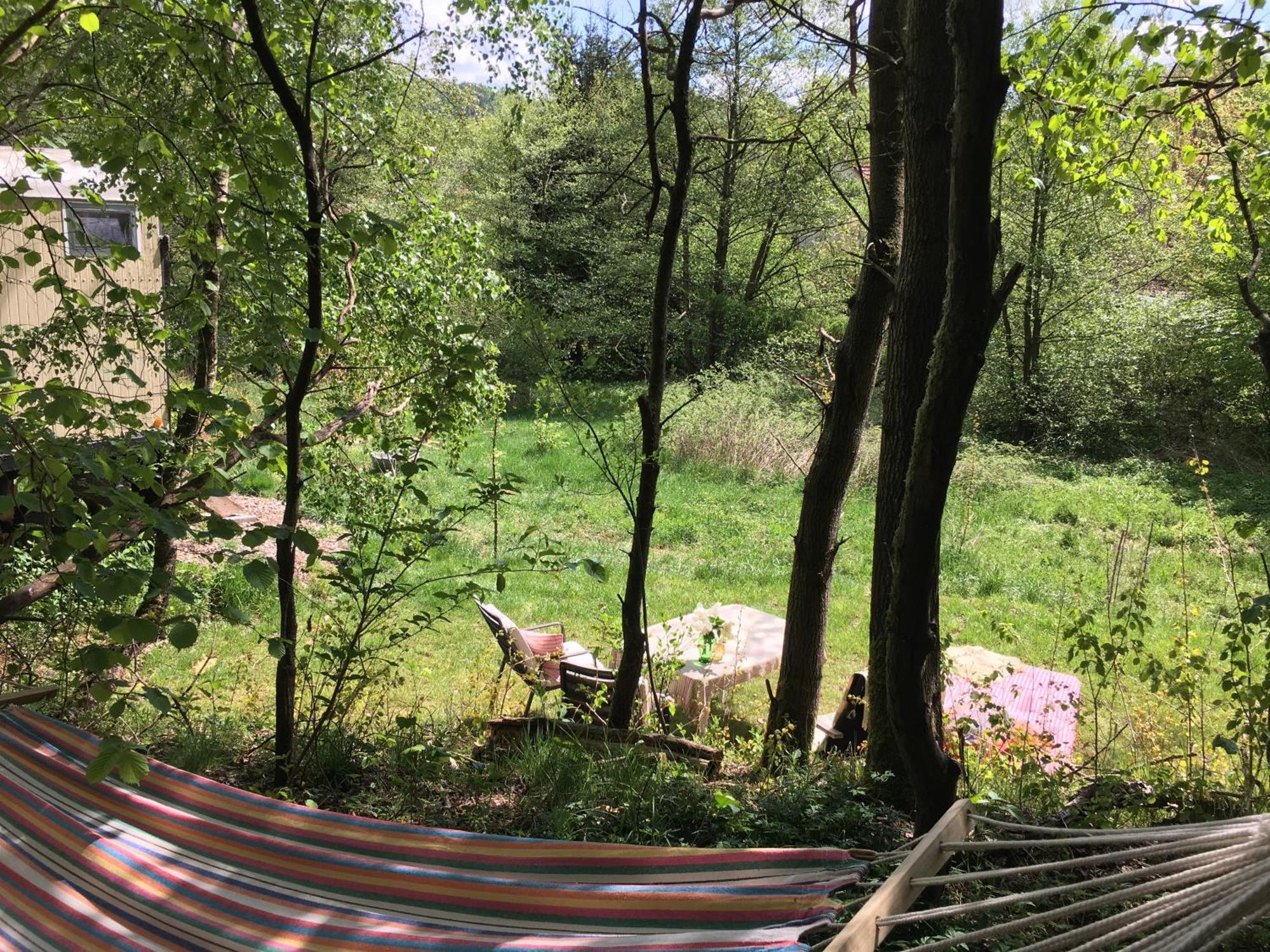 Kuscheliger Zirkuswagen Im Wildgarten Witzenhausen Bagian luar foto