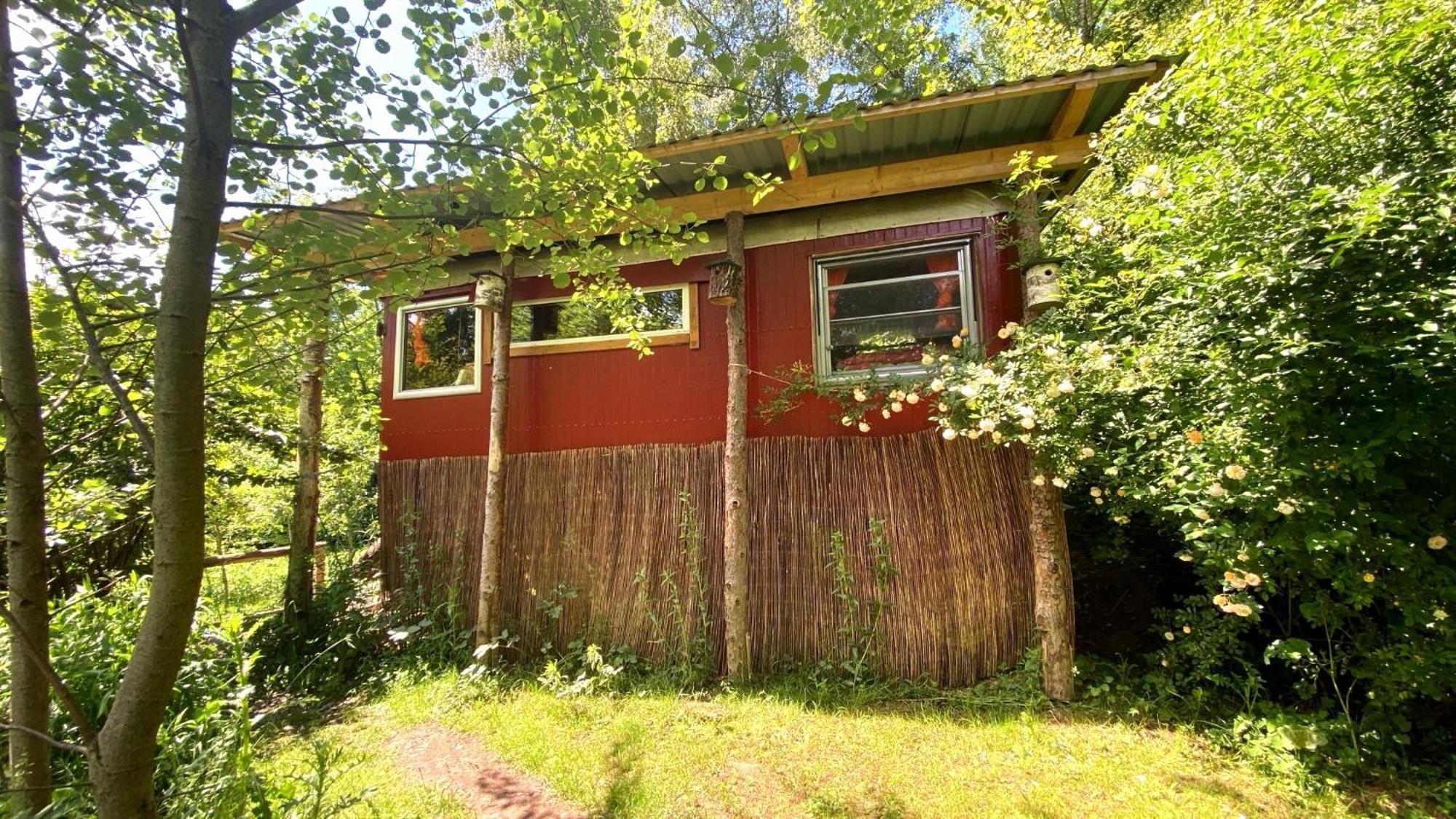 Kuscheliger Zirkuswagen Im Wildgarten Witzenhausen Bagian luar foto