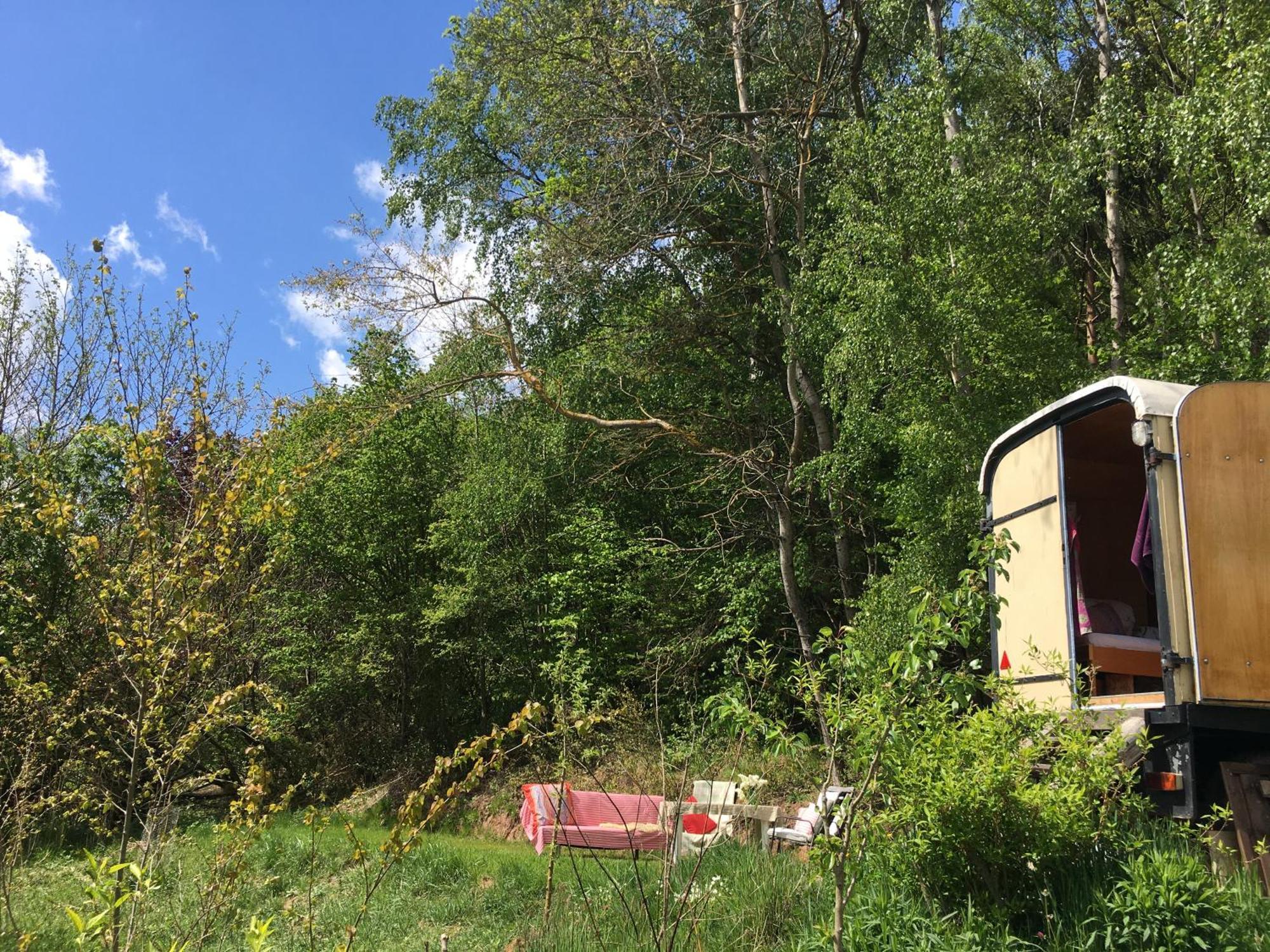 Kuscheliger Zirkuswagen Im Wildgarten Witzenhausen Bagian luar foto